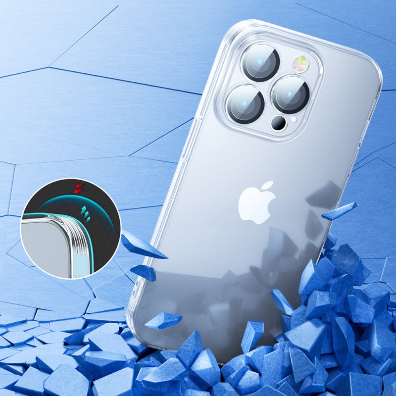 Dėklas iPhone 14 Plus korpuso dangtelis su skaidriu kameros dangteliu 14Q