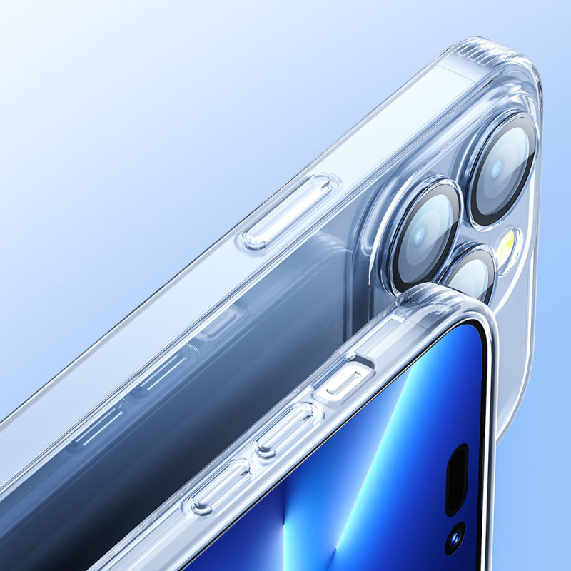 Dėklas iPhone 14 Plus korpuso dangtelis su skaidriu kameros dangteliu 14Q
