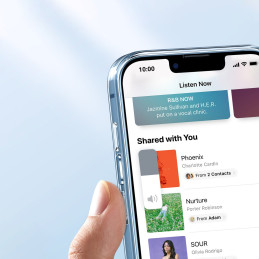 
Skaidrus apsauginis dėklas iPhone 14 Plus su gelio rėmeliu
