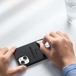 
Lankstus silikoninis telefono dėklas iPhone Protective Case 14 juodas
