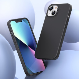 
Lankstus silikoninis telefono dėklas iPhone Protective Case 14 juodas
