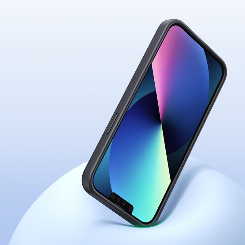 Lankstus silikoninis telefono dėklas iPhone 14 Plus Protective Case juodas