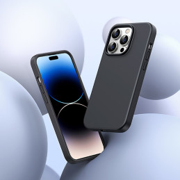 
Lankstus silikoninis telefono dėklas iPhone 14 Pro Protective Case juodas
