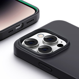 
Lankstus silikoninis telefono dėklas iPhone 14 Pro Protective Case juodas
