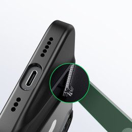 
Tvirtas dėklas su gelio rėmeliu ir įmontuotu stovu iPhone 14, juodas
