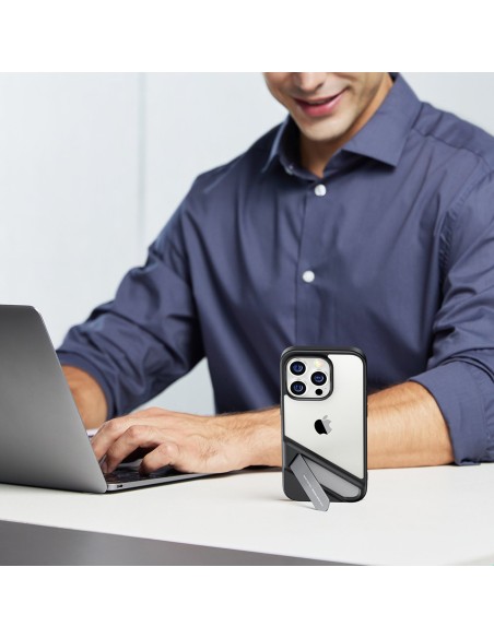 Tvirtas dėklas su gelio rėmeliu ir įmontuotu stovu iPhone 14 Pro, juodas
 
Tvirtas dėklas su gelio rėmeliu ir įmontuotu stovu iPhone 14 Pro, juodas