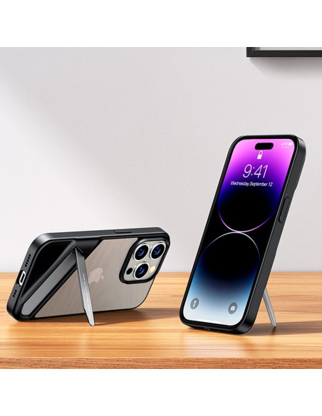 Tvirtas dėklas su gelio rėmeliu ir įmontuotu stovu iPhone 14 Pro, juodas
 
Tvirtas dėklas su gelio rėmeliu ir įmontuotu stovu iPhone 14 Pro, juodas