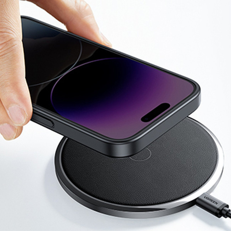 Tvirtas dėklas su gelio rėmeliu ir įmontuotu stovu iPhone 14 Pro, juodas