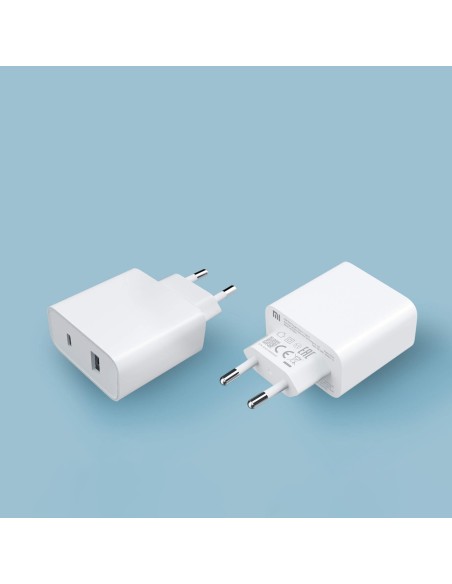 Xiaomi Travel Charger Combo USB / USB-C 33W PD greitas įkroviklis, baltas
 
Xiaomi Travel Charger Combo USB / USB-C 33W PD greitas įkroviklis, baltas