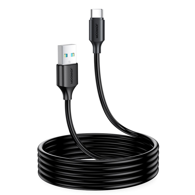 
Įkrovimo ir duomenų laidas USB - USB Type C 3A 2m juodas
