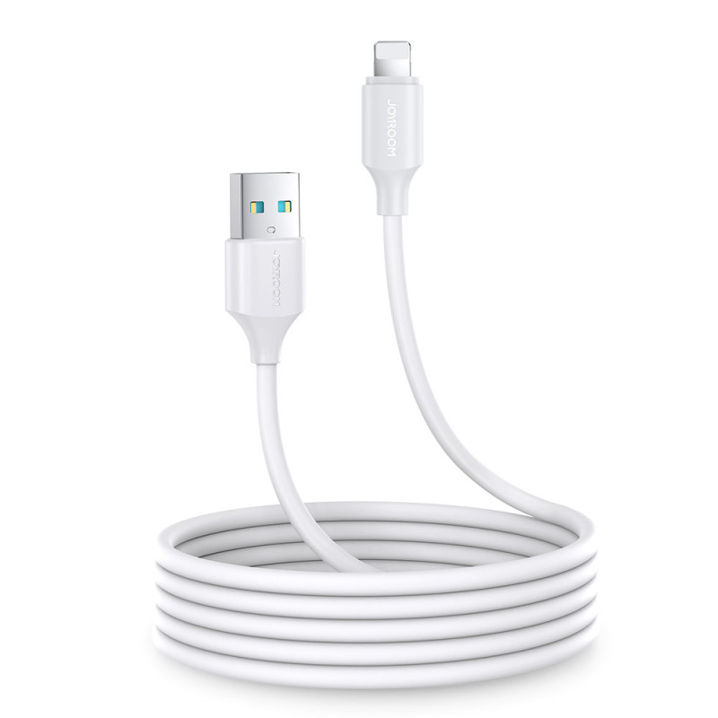 iPhone USB - Lightning 2.4A įkrovimo ir duomenų perdavimo laidas, 2m, baltas