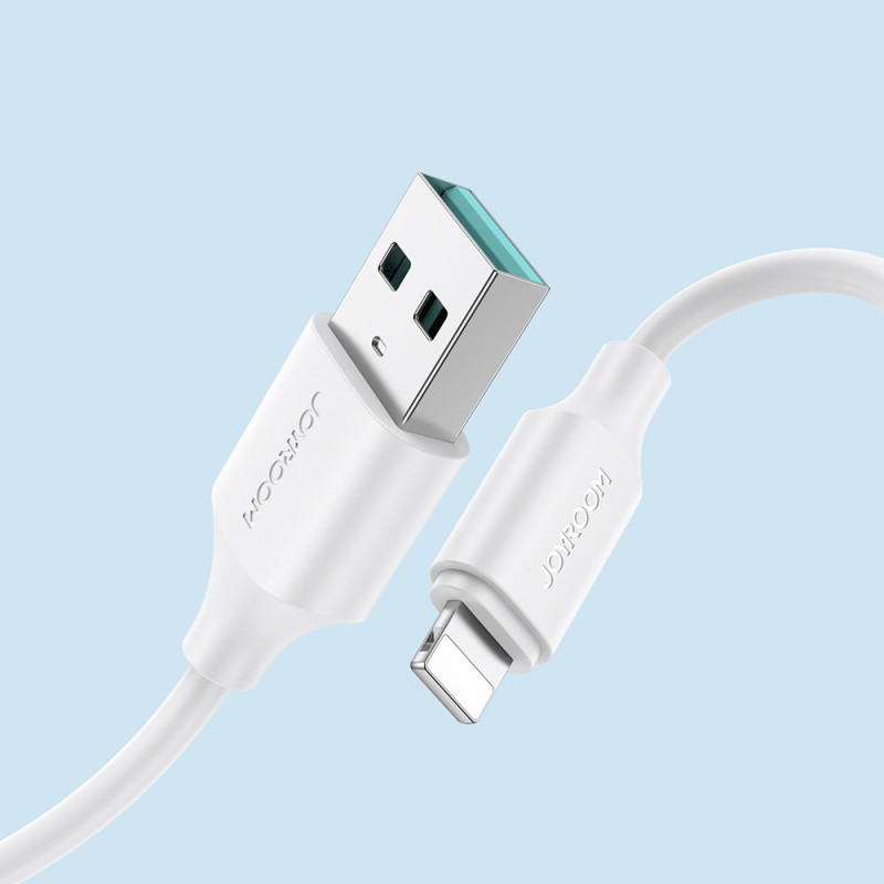 iPhone USB - Lightning 2.4A įkrovimo ir duomenų perdavimo laidas, 2m, baltas