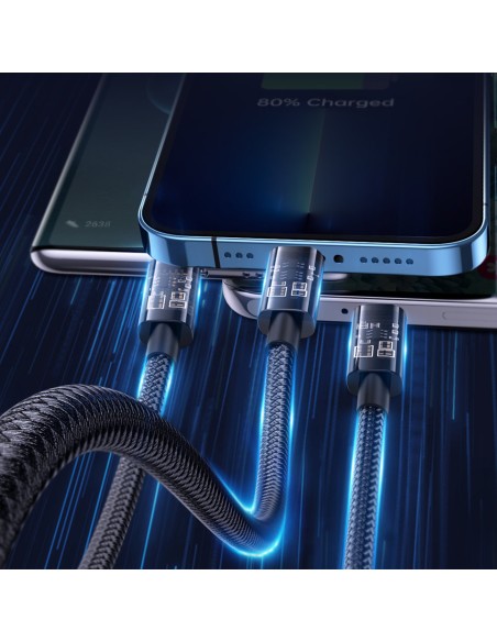 3in1 kabelis USB - USB-C / Lightning / micro USB 3.5 A 1.2m mėlynas
 
3in1 kabelis USB - USB-C / Lightning / micro USB 3.5 A 1.2m mėlynas
