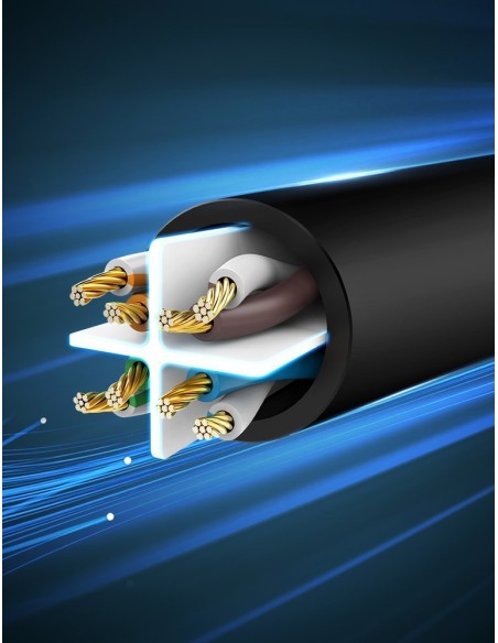 Patchcord kabelis Ethernet tinklo kabelis RJ45 Cat 6 UTP 1000Mbps 5m Patchcord kabelis Ethernet tinklo kabelis RJ45 Cat 6 UTP 1000Mbps 5m