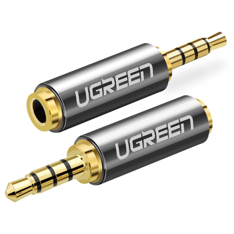 Adapterio kištukas Garso adapterio lizdas 2,5 mm kištukinis lizdas 3,5 mm lizdas juodas