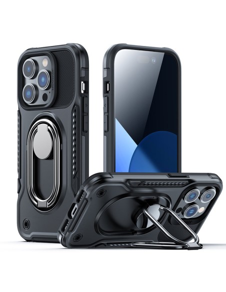 Dėklas iPhone 14 Pro, šarvuotas dangtelis su stovu ir žiedo laikikliu, juodas
 
Dėklas iPhone 14 Pro, šarvuotas dangtelis su stovu ir žiedo laikikliu, juodas