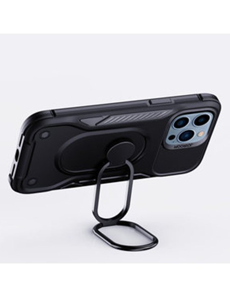 Dėklas iPhone 14 Pro, šarvuotas dangtelis su stovu ir žiedo laikikliu, juodas
 
Dėklas iPhone 14 Pro, šarvuotas dangtelis su stovu ir žiedo laikikliu, juodas