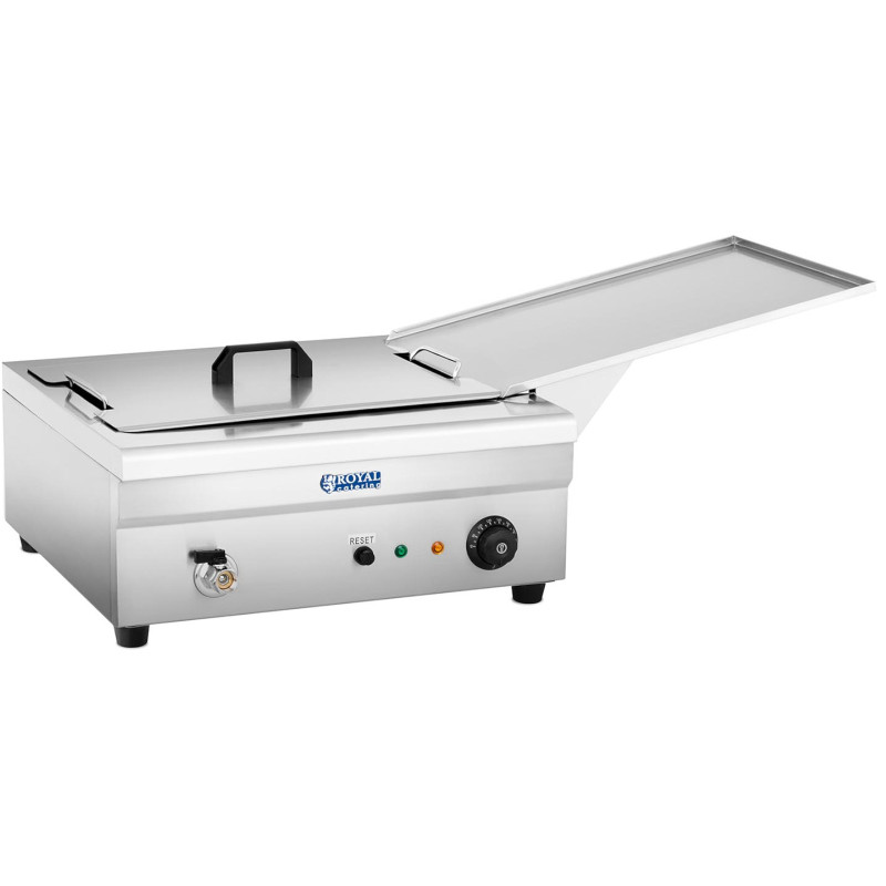 Žuvies spurgų keptuvė su nuvarvėjimo padėklu 3200W 230V 14L