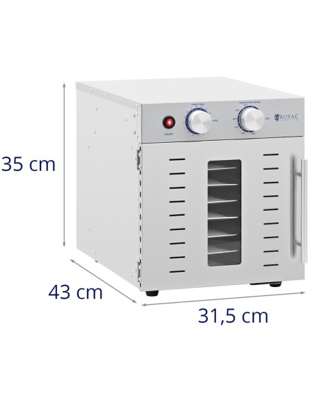 Profesionalus maisto džiovinimo džiovintuvas 8 lentynos 29x29cm 22L 800W
 
Profesionalus maisto džiovinimo džiovintuvas 8 lentynos 29x29cm 22L 800W
