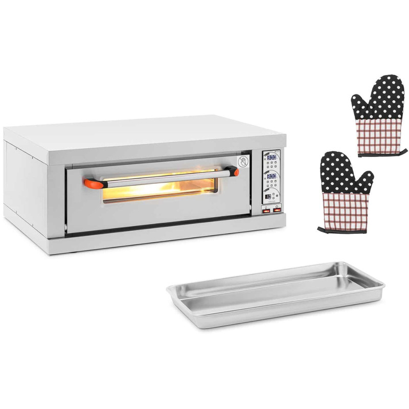 Šamotinė picos orkaitė 40cm 1 kamera 300C 3200W 230V