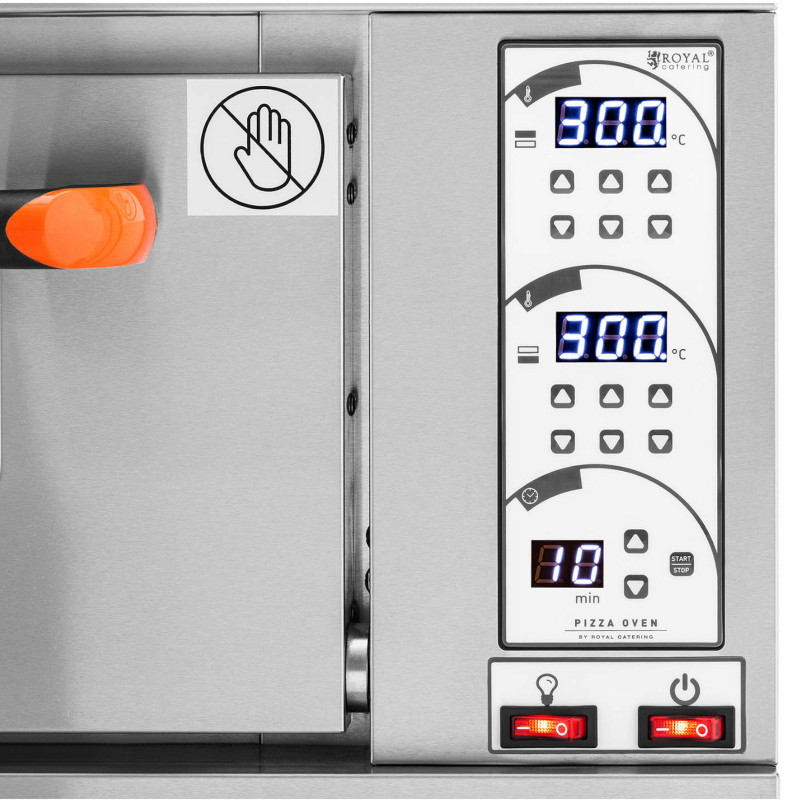 Šamotinė picos orkaitė 40cm 1 kamera 300C 3200W 230V