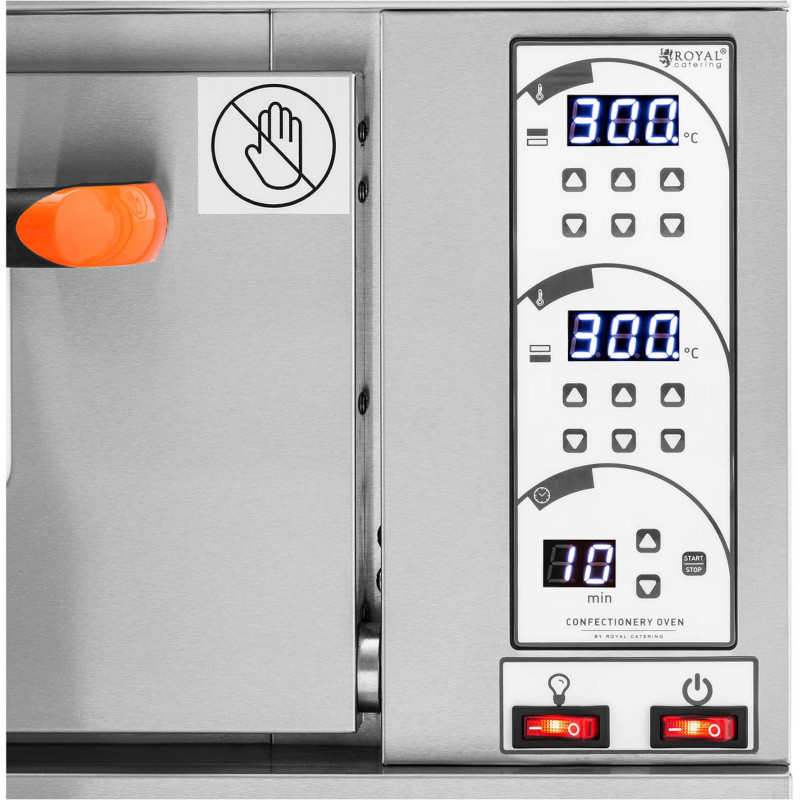 Kepyklos orkaitės konditerijos formos skarda 60x40x5cm 300C 3200W 230V