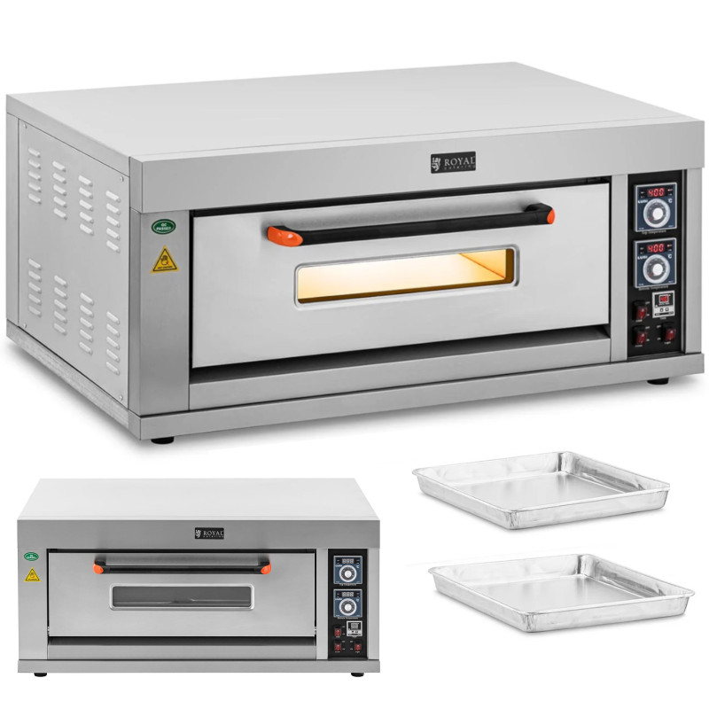 
Konditerinė kepyklėlė 2 kepimo skardoms 60x40 400C 6600W 400V
