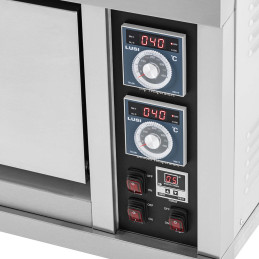 
Konditerinė kepyklėlė 2 kepimo skardoms 60x40 400C 6600W 400V
