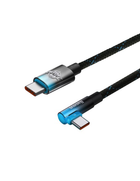 MVP alkūninis kabelis Maitinimo laidas su šoniniu USB-C kištuku 1 m mėlynas MVP alkūninis kabelis Maitinimo laidas su šoniniu USB-C kištuku 1 m mėlynas