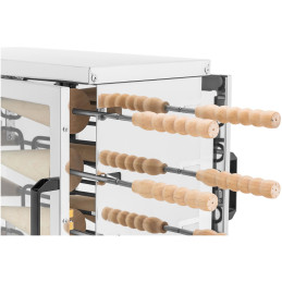 
Vengriškų pyragų kepimo mašina trdelnik kurtosz 300C 3500W 230V
