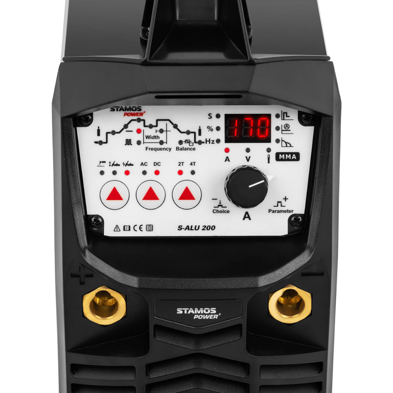 TIG HF AC/ DC skaitmeninis suvirinimo aparatas aliuminio 200A 230V