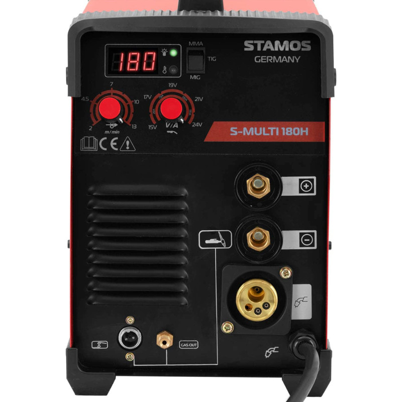 Daugiafunkcis IGBT suvirinimo aparatas migomatas MIG/ MAG TIG MMA 180A 230V