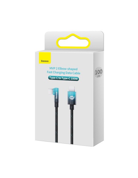 MVP alkūninis kabelis Maitinimo laidas su šoniniu USB-C kištuku 1 m mėlynas MVP alkūninis kabelis Maitinimo laidas su šoniniu USB-C kištuku 1 m mėlynas