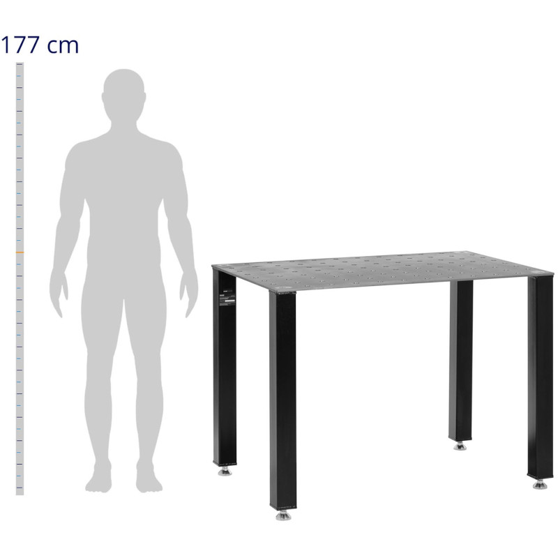 Montavimo suvirinimo stalas iki 1000kg, 120x80cm