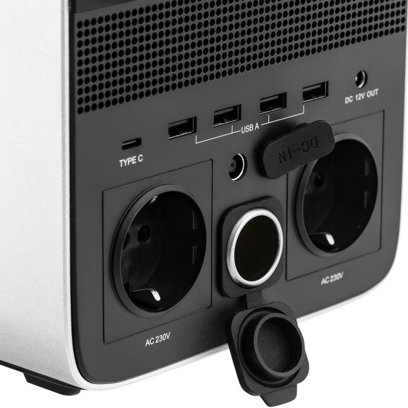 Nešiojama USB maitinimo stotis 1,4 kW 1400 W 20Ah DC 12V AC 100-230V