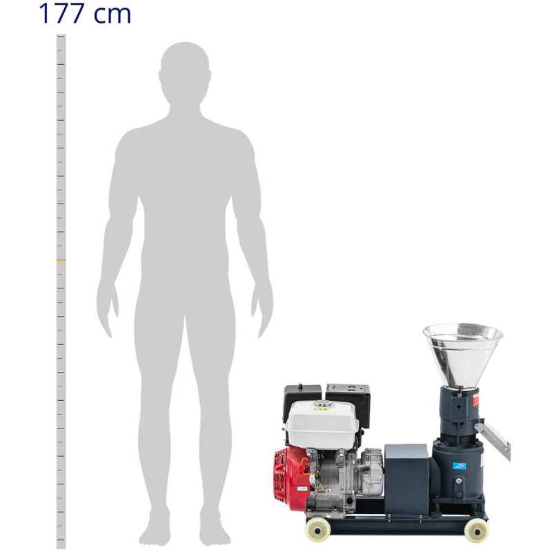 Granulių granuliatorius pašarams su vidaus degimo varikliu 7,5 AG 60-100 kg/ val