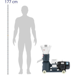 
Granulių granuliatorius pašarams su elektros varikliu 4kW 90-120 kg/ val
