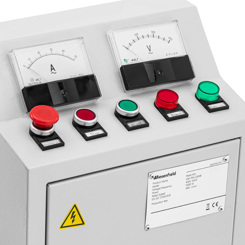 Pašarų granulių granuliatorius su elektros varikliu 11kW 300-400 kg/ val
