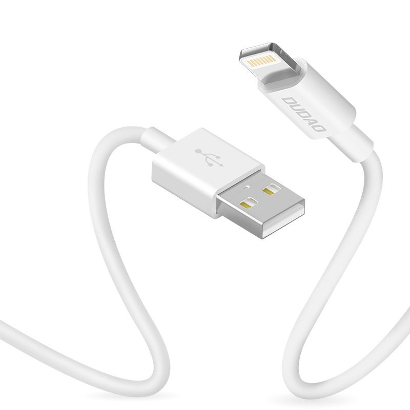 Kabelis iPhone USB - Lightning 3A 1m baltas