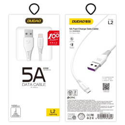 
USB - micro USB laidas 5A 1m baltas
