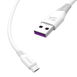 
USB - micro USB laidas 5A 1m baltas
