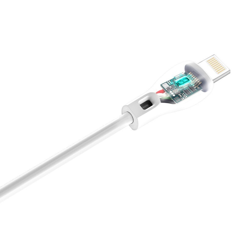 Kabelis iPhone USB - Lightning 2.4A 1m baltas