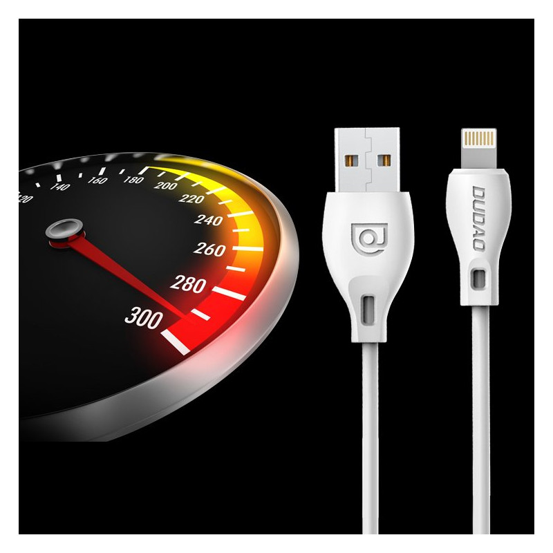 Kabelis iPhone USB - Lightning 2.4A 1m baltas