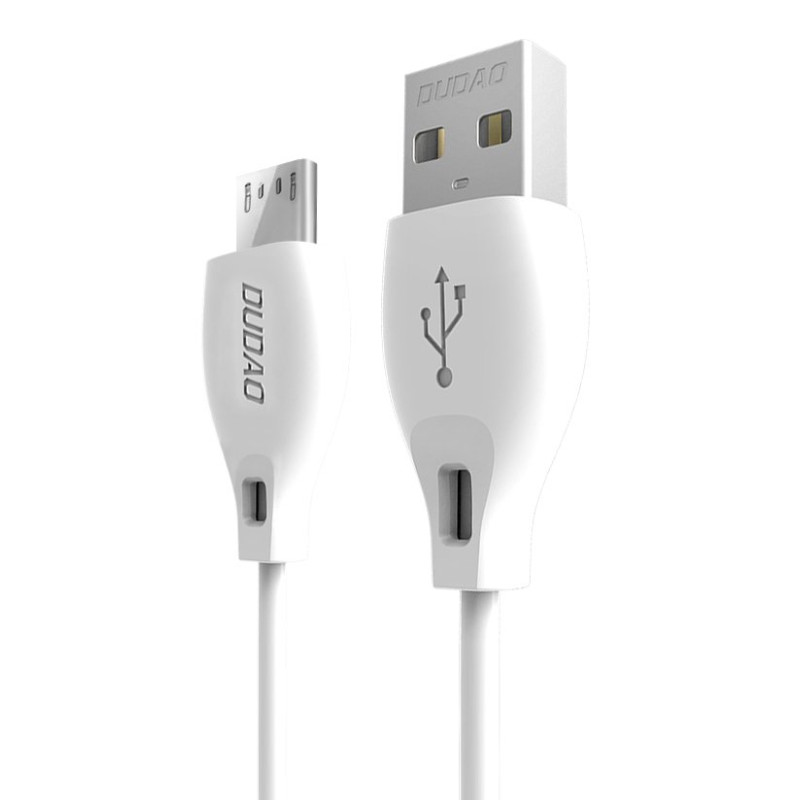 
USB laidas - micro USB 2.4A 1m baltas
