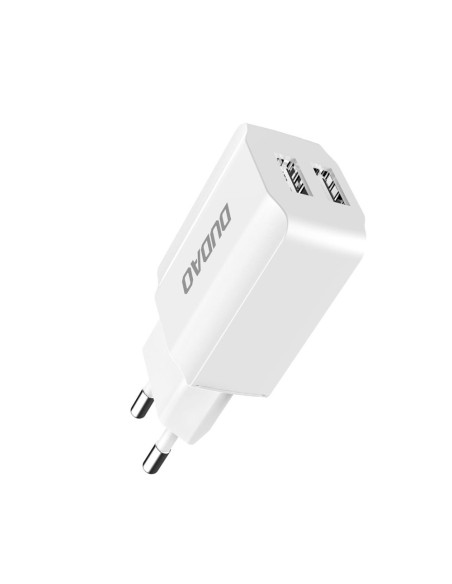 
EU 2x USB 5V/ 2.4A tinklo įkroviklis + baltas USB-C laidas
