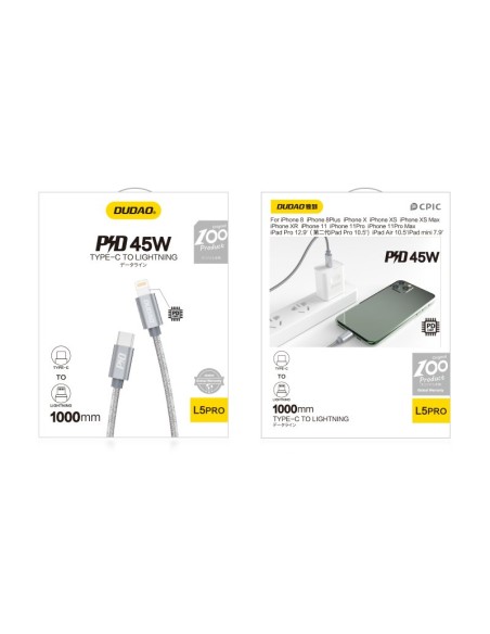 Patvarus iPhone USB-C laidas - Lightning Power Delivery 45W 1m, pilkas
 
Patvarus iPhone USB-C laidas - Lightning Power Delivery 45W 1m, pilkas