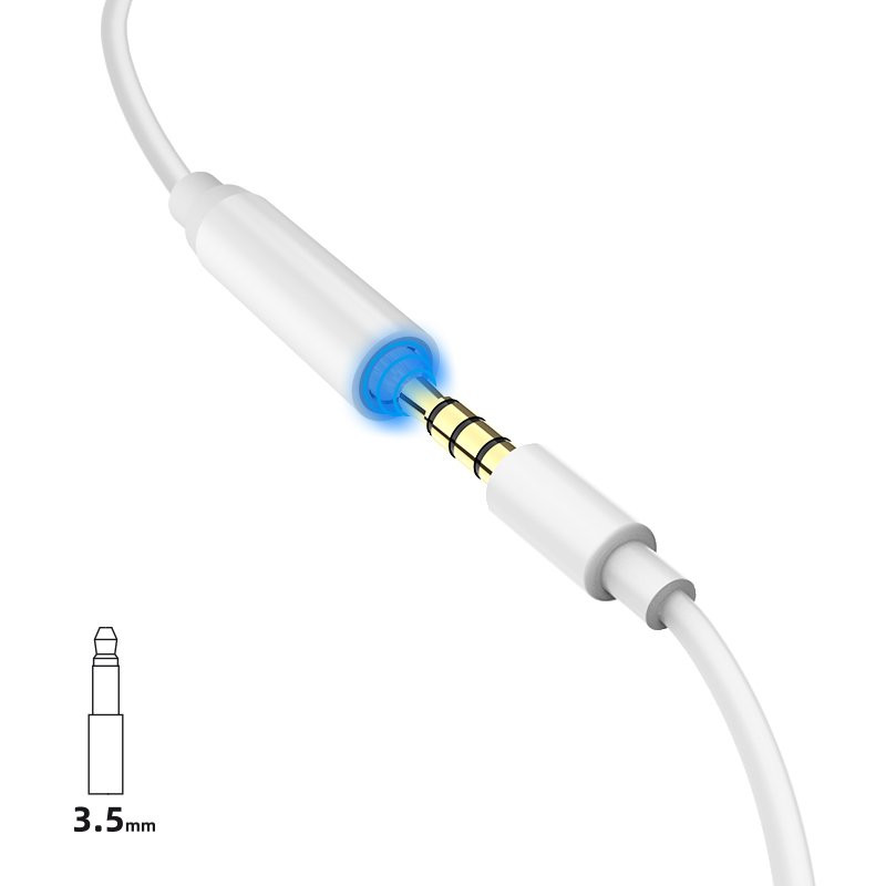 Audio adapteris iPhone ausinėms nuo Lightning iki 3,5 mm mini lizdo, baltas
