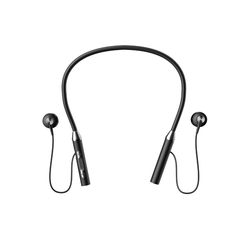 Į ausis įdedamos belaidės „Bluetooth“ ausinės U5Plus juodos ausinės