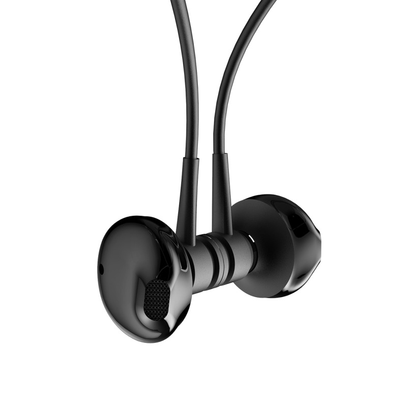 Į ausis įdedamos belaidės „Bluetooth“ ausinės U5Plus juodos ausinės