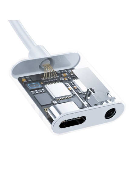 Ausinių skirstytuvo adapteris USB-C - USB-C + 3,5 mm mini lizdas baltas
 
Ausinių skirstytuvo adapteris USB-C - USB-C + 3,5 mm mini lizdas baltas